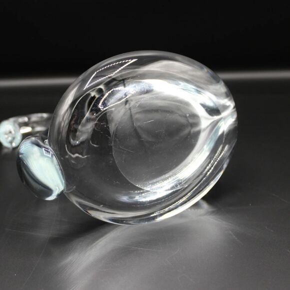Vintage Blown Glass Swan: Candy Dish Trinket Holder Bathroom Vanity Decor - Picture 5 of 6